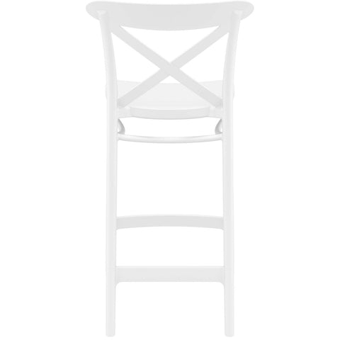 Cross Bar Stool 65cm (Counter Height) — White