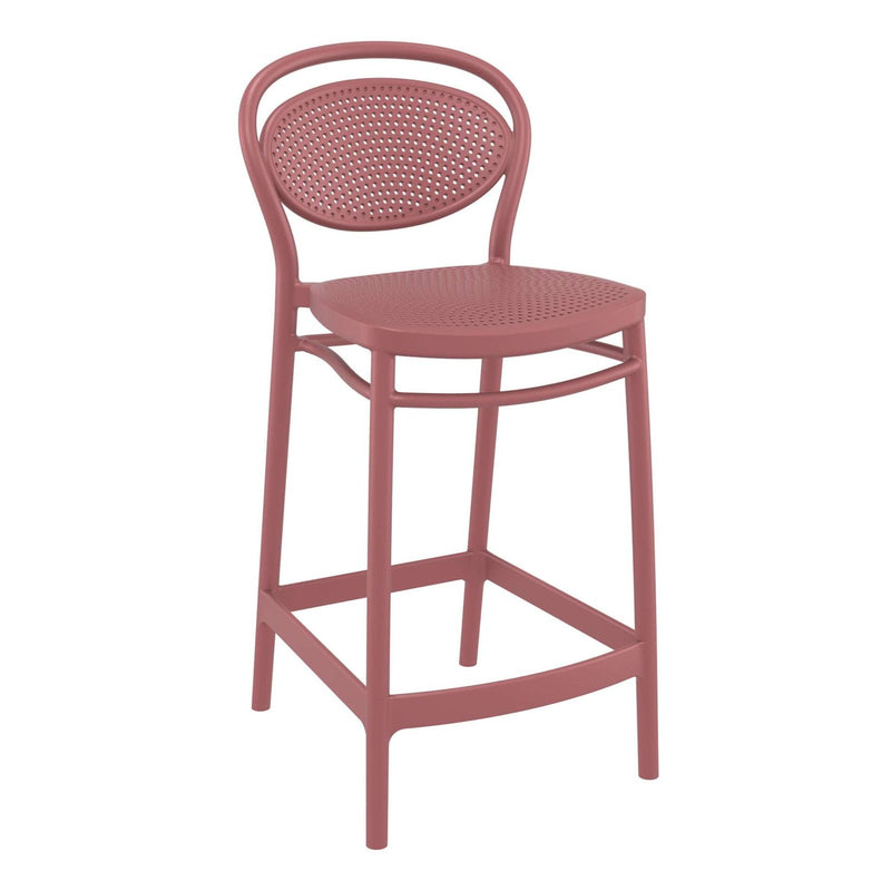 Marcel Bar Stool 65cm (Counter Height) — Marsala