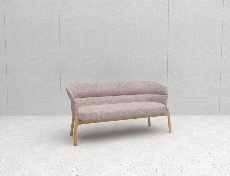 Jade Medium Back 2 Seater Timber Base