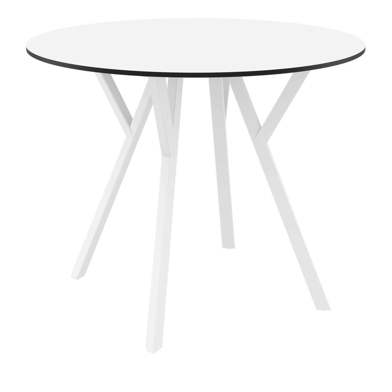 Max Table 90 Round — White