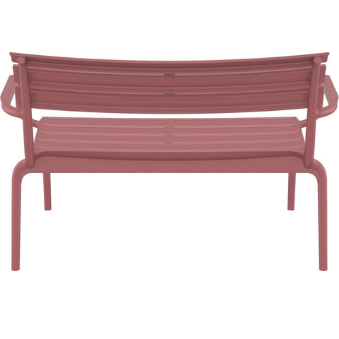 Paris 2 Seat Bench Seat — Marsala