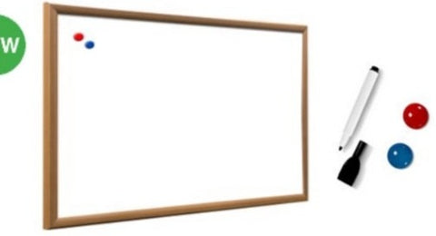 Warm Oak Frame Whiteboard