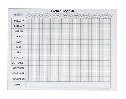 Glassboard Magnetic Year Planner