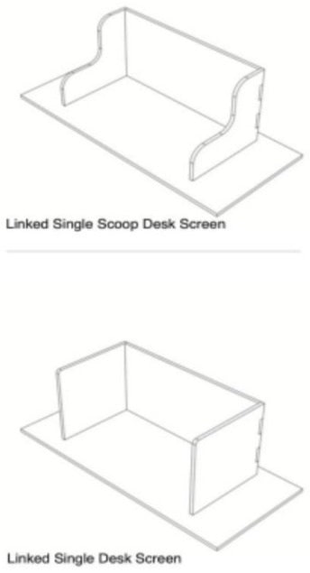 SANA Serenity Desk Screen (Free Stand)