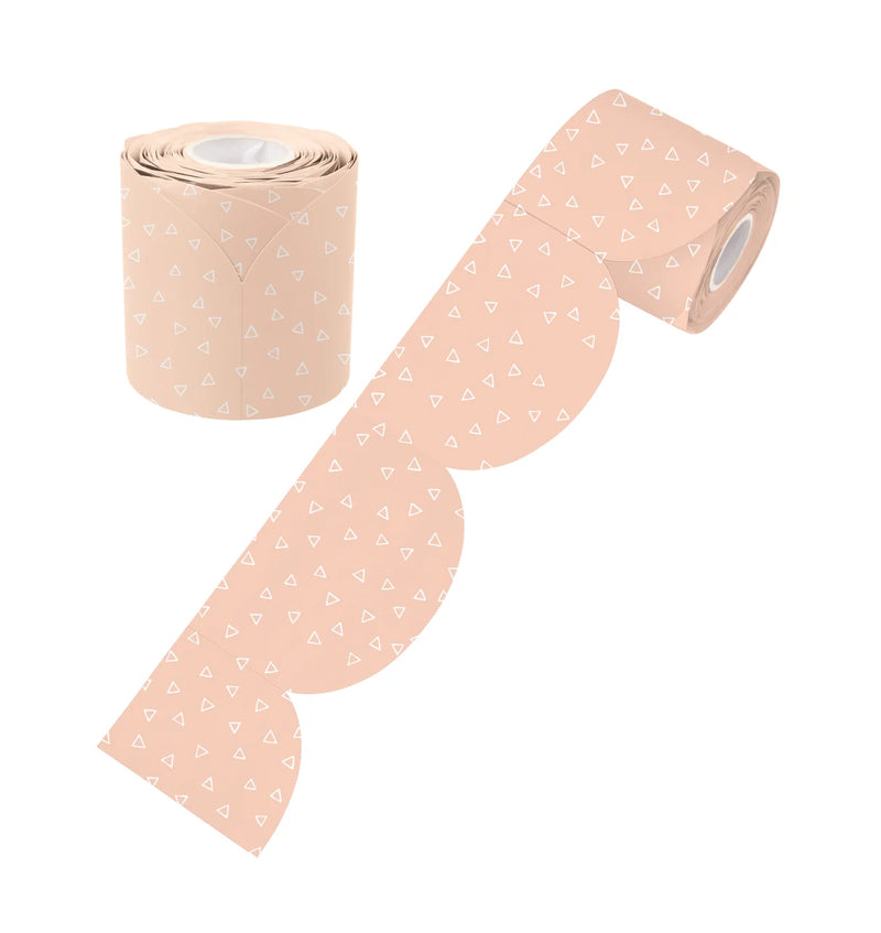 Peach Patterned Rolled Scalloped Border product image