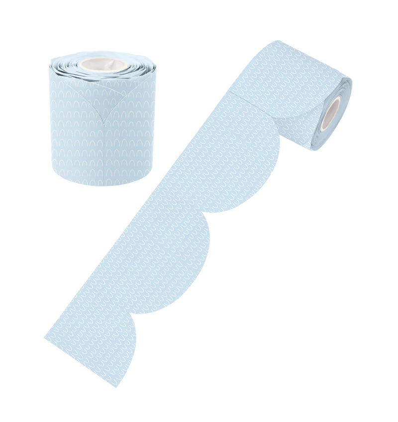 Blue Patterned Rolled Scalloped Border product image