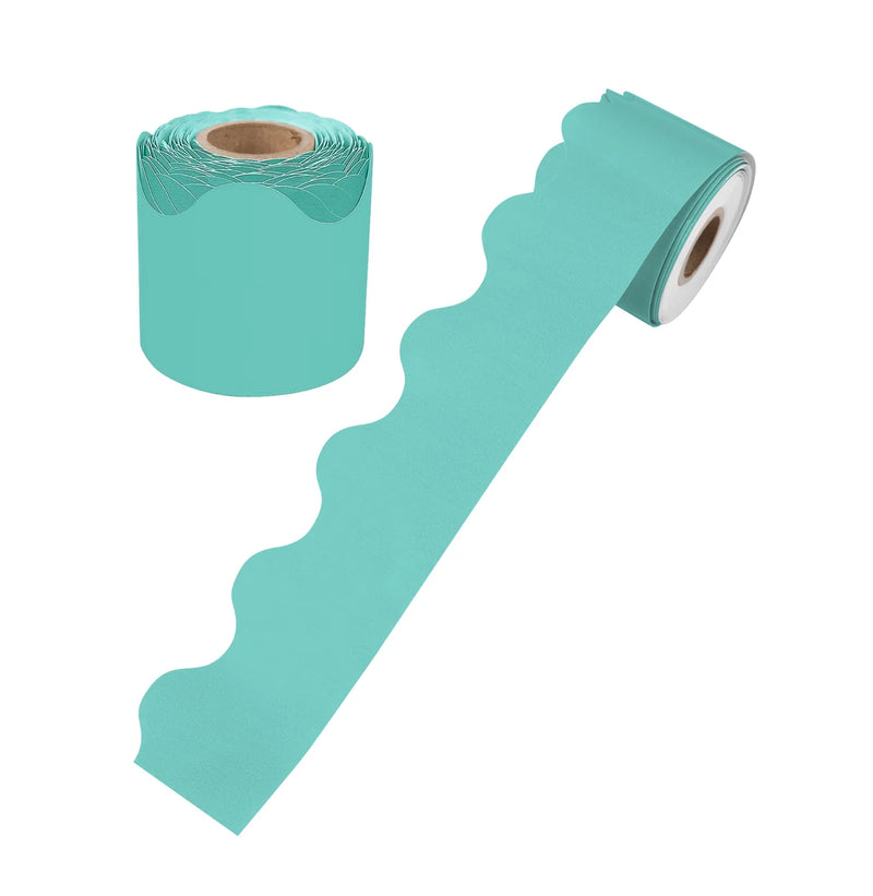 Growing Minds Teal Rolled Scalloped Border product image