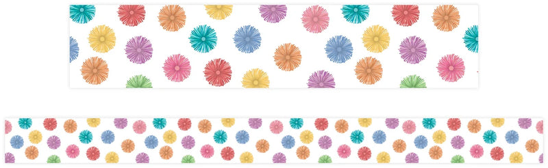Colour Burst Pom Poms Border (Pack of 12) product image