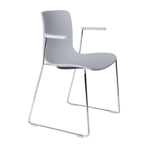 ARC Sled Chair With Arms