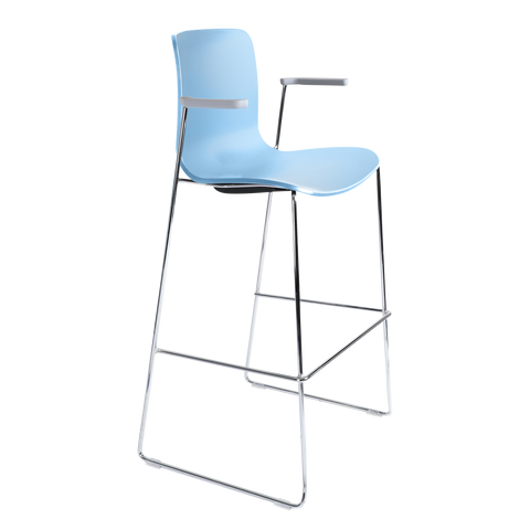 ACC High Sled Stool With Arms