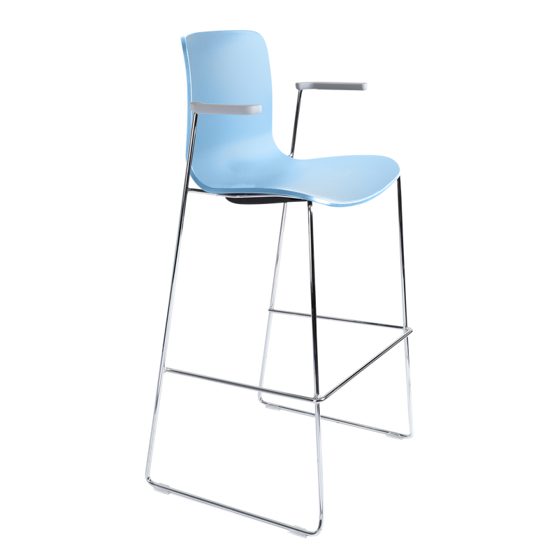 ACC High Sled Stool With Arms