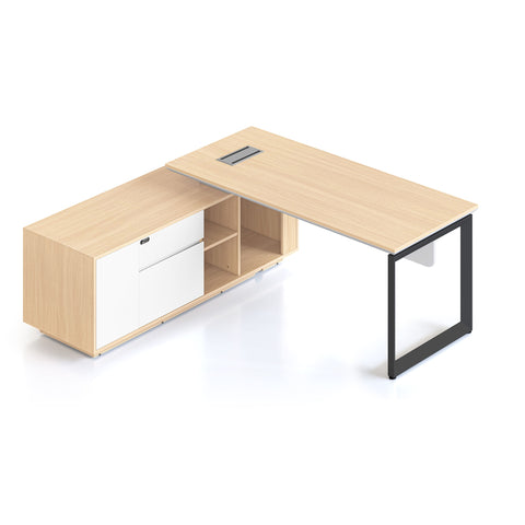 Casa Executive Desk with Loop Leg - Left Hand Configuration