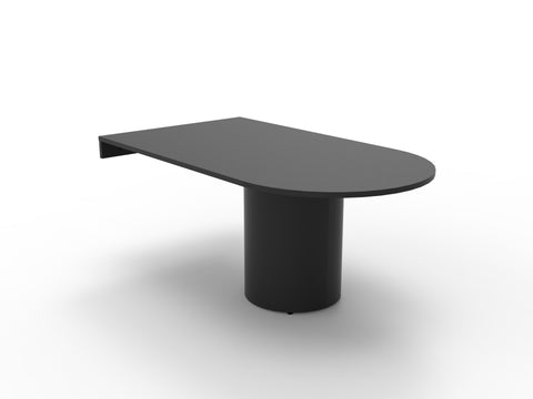 D-End Meeting Table — 1800 × 1000mm