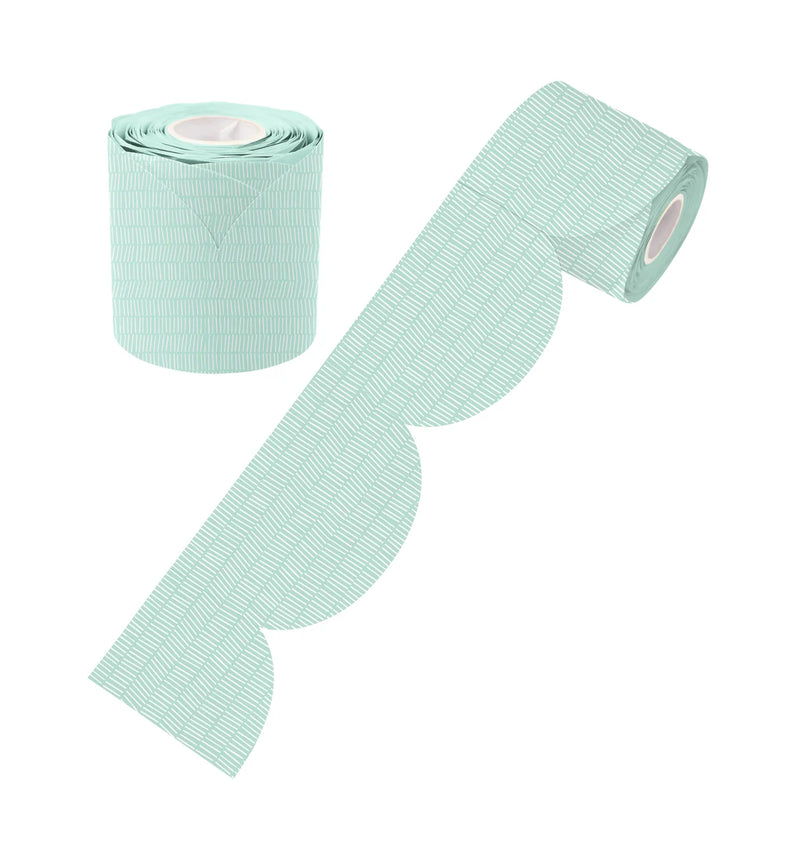 Mint Patterned Rolled Scalloped Border product image
