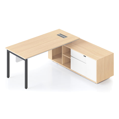 Executive Office Desk with Profile Legs - Right Hand
