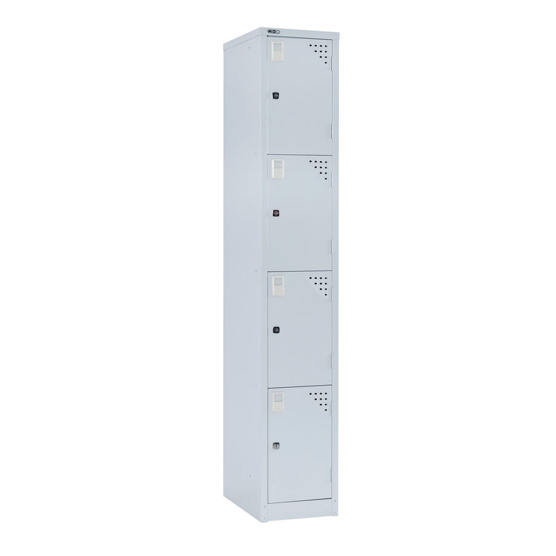 Four Tier Steel Locker - 305mm Wide