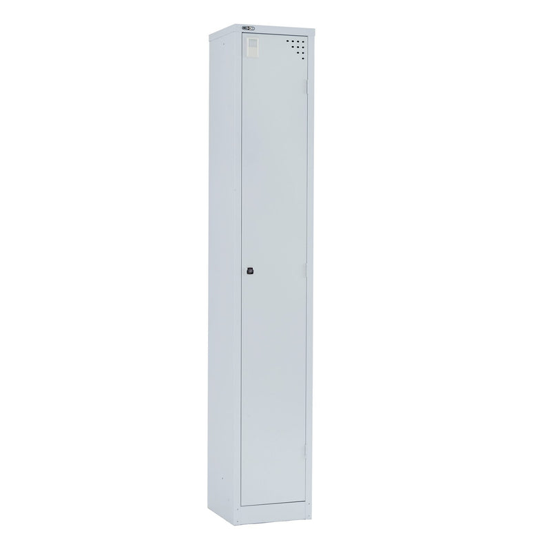 Extra Large Single Tier Steel Locker - Silver Grey