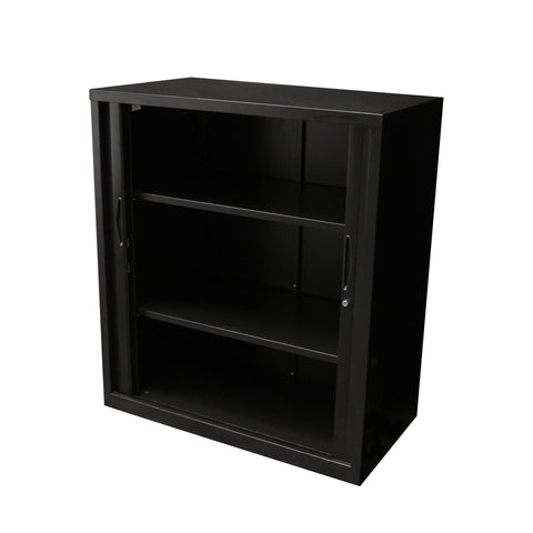 Tambour Door Unit 1200mm H x 1200mm W - Black