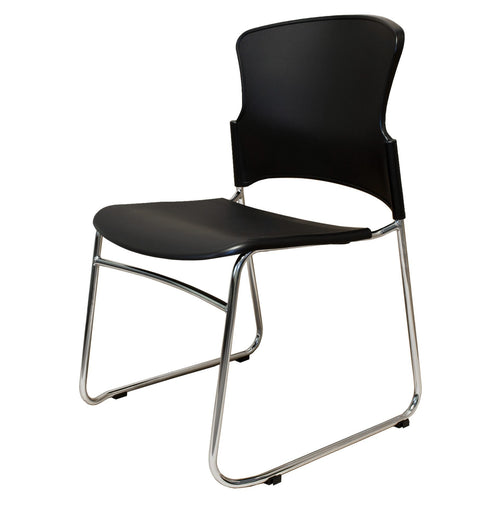 Heavy Duty PVC Sled Base Visitor Chair with Linking Feature