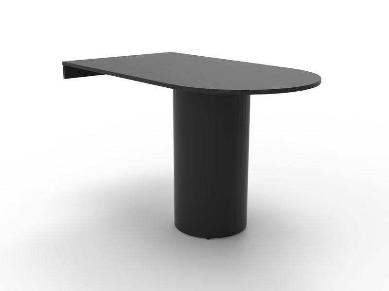 High Bar D-End Meeting Table — 1800 × 1000mm