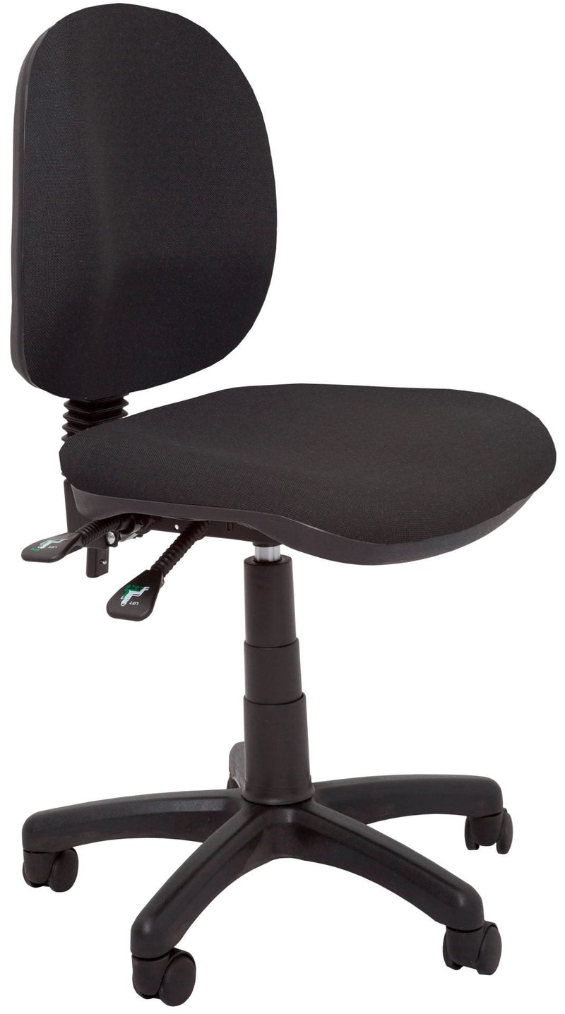 Medium Back Operator Chair in Black