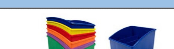 Plastic Reading Tub, front view
