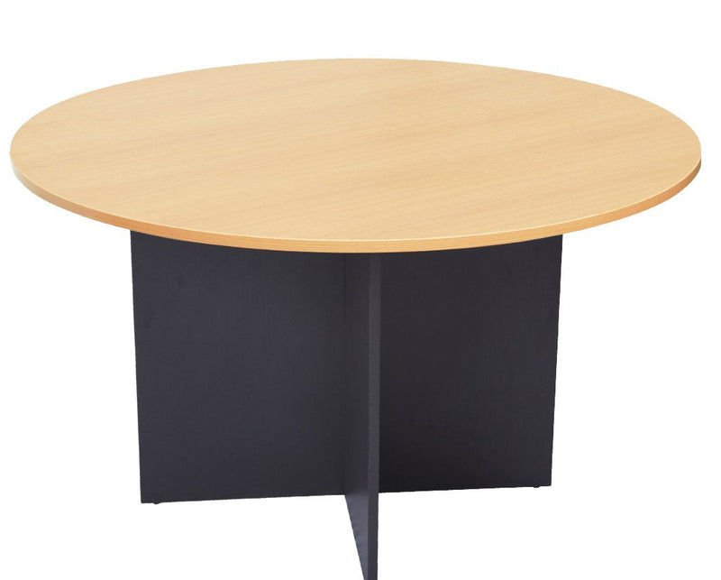 Round Meeting Table - Ironstone Base