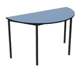 Schoolfurn Hercules Half Round Table, front view