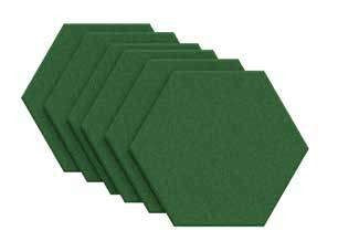 Schoolfurn Hex Wall Tiles, front view