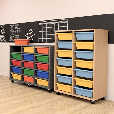 Schoolfurn Laminate Tote Trolley, front view