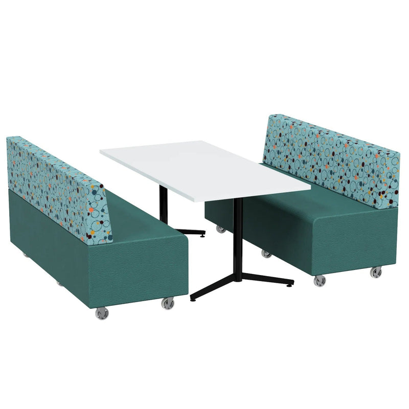Schoolfurn Quad Booth Package, front view