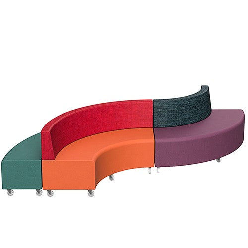 Schoolfurn Quad Mirror Package, front view