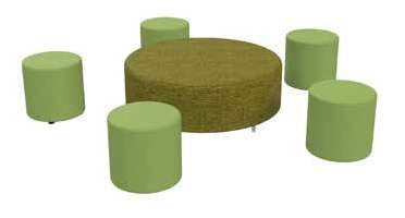 Schoolfurn Quad Pebble Package, front view