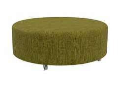 Schoolfurn Quad Round Ottoman, front view