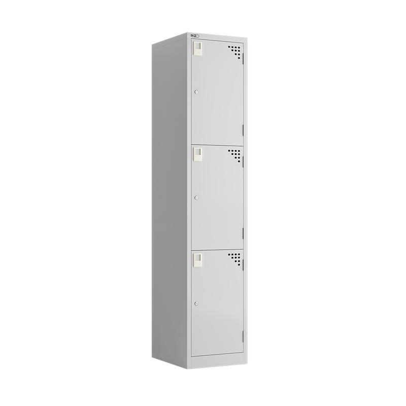Three Tier Steel Locker - 380mm Wide