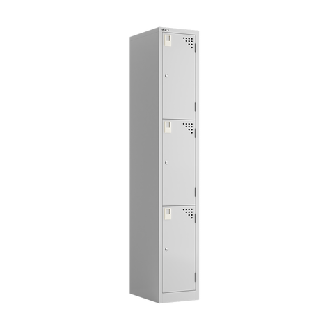 Three Tier Steel Locker 305mm Wide