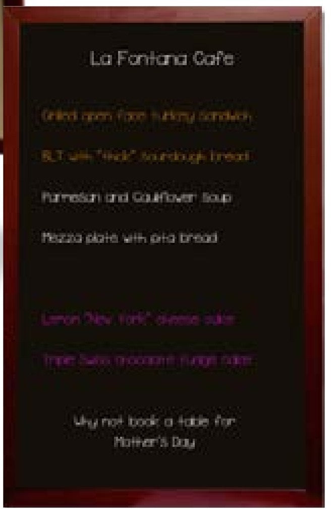 Blackboard - Timber A Frame