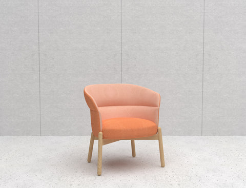 Jade Medium Back 1 Seater Timber Base