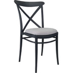 Cross Back Chair — Anthracite