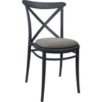 Cross Back Chair — Anthracite
