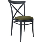 Cross Back Chair — Anthracite