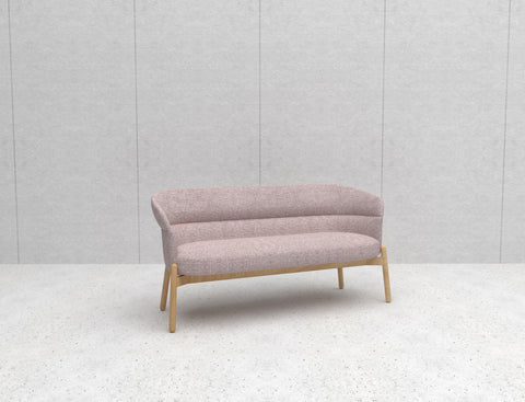 Jade Medium Back 2 Seater Timber Base