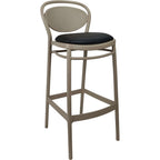 Marcel Bar Stool 65cm (Counter Height) — Taupe