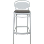 Marcel Bar Stool 65cm (Counter Height) — White