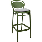 Marcel Bar Stool 65cm (Counter Height) — Olive Green