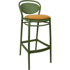 Marcel Bar Stool 65cm (Counter Height) — Olive Green
