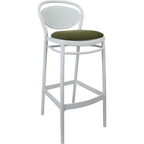 Marcel Bar Stool 65cm (Counter Height) — White