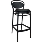 Marcel Bar Stool 65cm (Counter Height) — Black