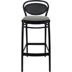 Marcel Bar Stool 65cm (Counter Height) — Black