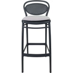 Marcel Bar Stool 65cm (Counter Height) — Anthracite